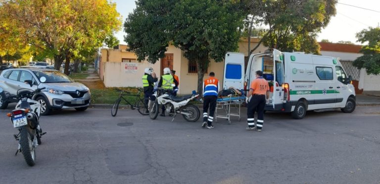 Tres choques casi en simultáneo en General Pico: Un menor y dos adultos fueron hospitalizados