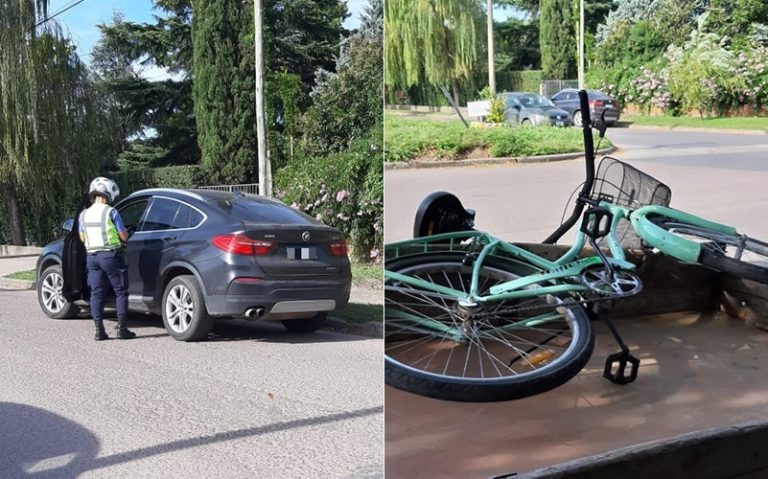 Camioneta atropelló a ciclista en calle 37 y 12: La mujer fue asistida en el lugar, pero no fue trasladada al Hospital