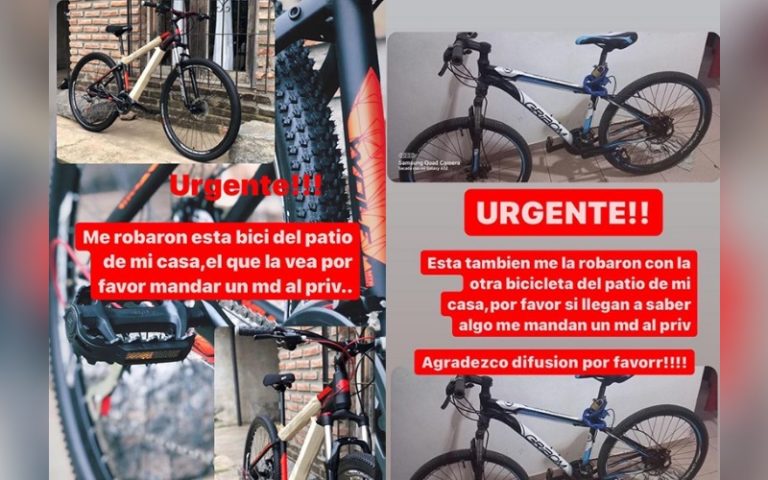 Le robaron dos bicicletas del patio de su casa en barrio Federal, hizo la denuncia y pide ayuda para recuperarlas