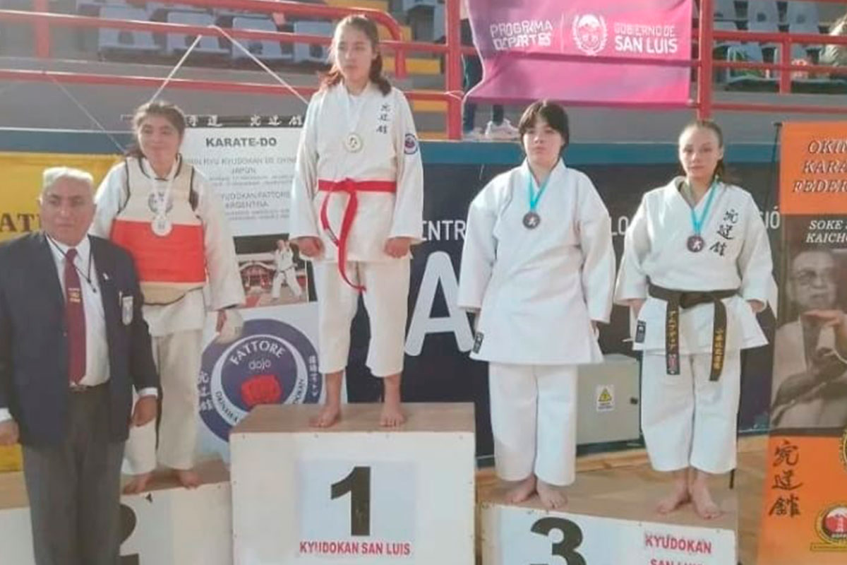 Tres podios para General Pico en el torneo regional de Karate Do