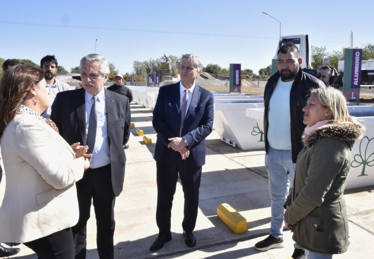 Con la visita del presidente, quedó inaugurado el Centro de Transferencia Sur en General Pico
