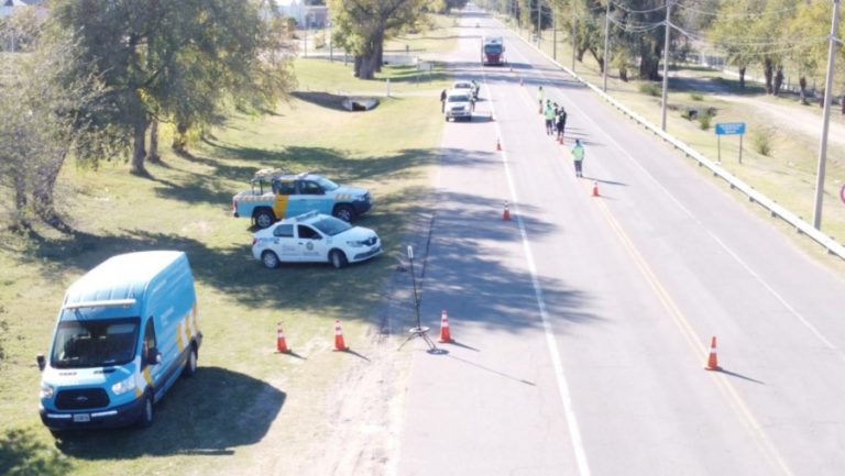 Rutas pampeanas: más del 7% de los vehículos que pasaron por los controles de radar este fin de semana, lo hacían con exceso de velocidad