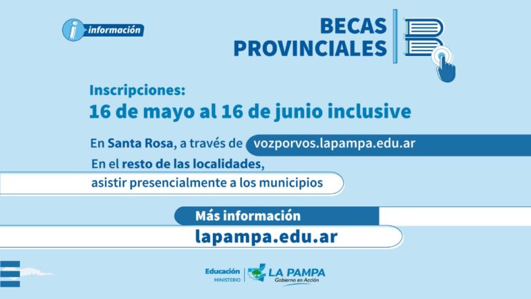 Inicia el proceso de inscripción y renovación para las becas provinciales