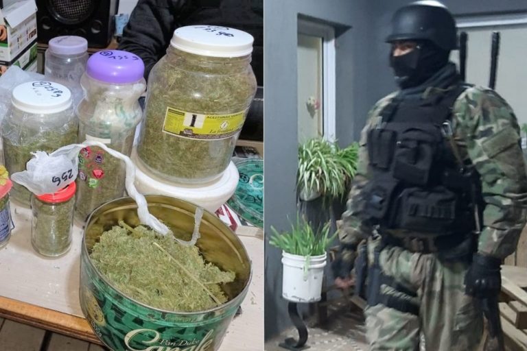 Megaoperativo con múltiples allanamientos en La Pampa: Demoraron a 5 delincuentes y secuestraron distintos tipos de droga valuada en más de $ 3 millones