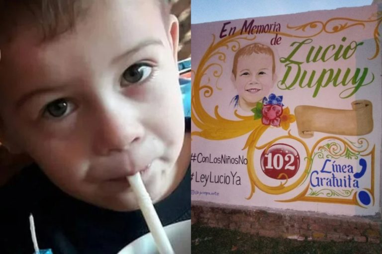 “#ConLosNiñosNo”: Pintaron un emotivo mural en Córdoba para homenajear a Lucio Dupuy