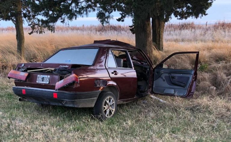 Un hombre murió tras chocar un auto contra un pino en la ruta Trenel-General Pico