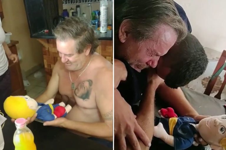 EMOTIVO VIDEO: Ramón “Teto” Dupuy recibió un hermoso peluche con la dulce voz de su nieto Lucio