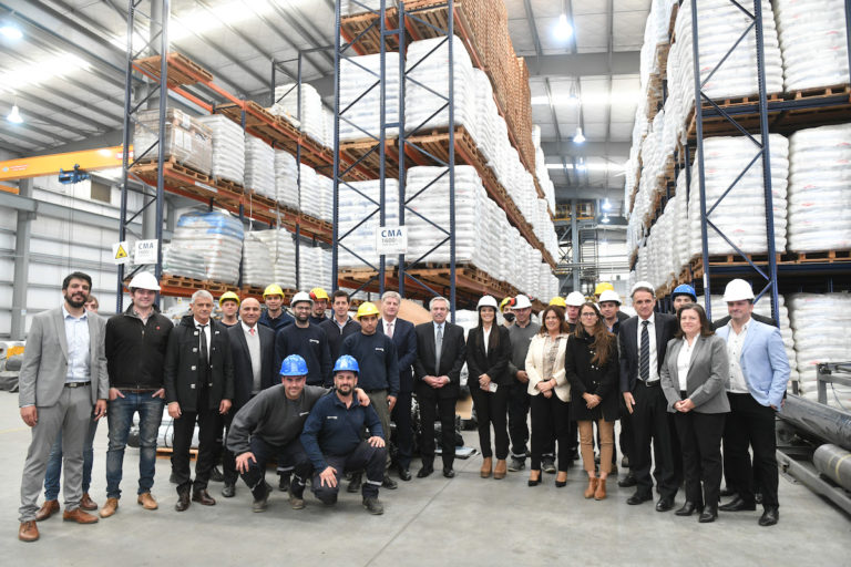 El Presidente visitó una empresa de la Zona Franca en General Pico
