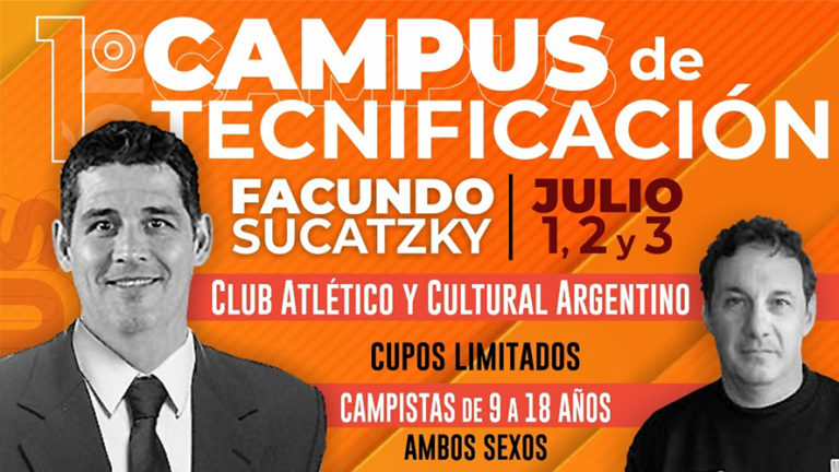 Organizan el primer campus de tecnificación de básquet con Facundo Sucatzky en Cultural Argentino: “La idea es que sea masivo”