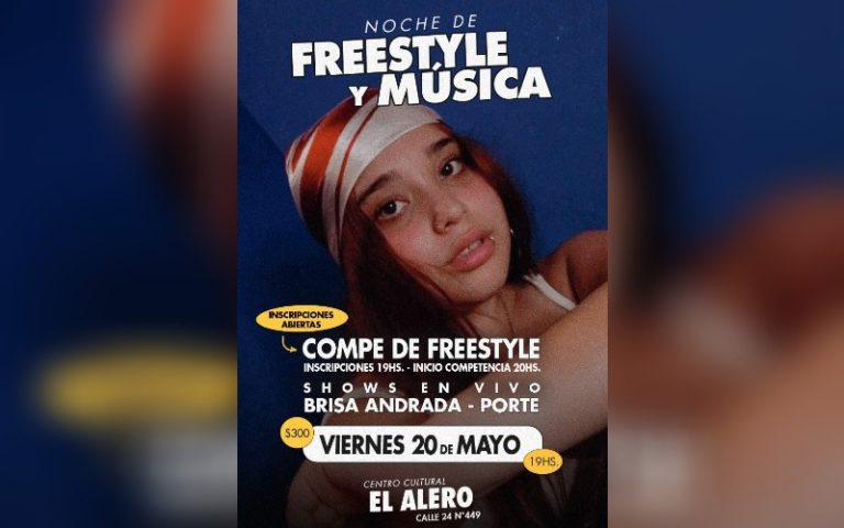 Esta noche habrá competencia de freestyle y show en vivo de jóvenes artistas piquenses en El Alero