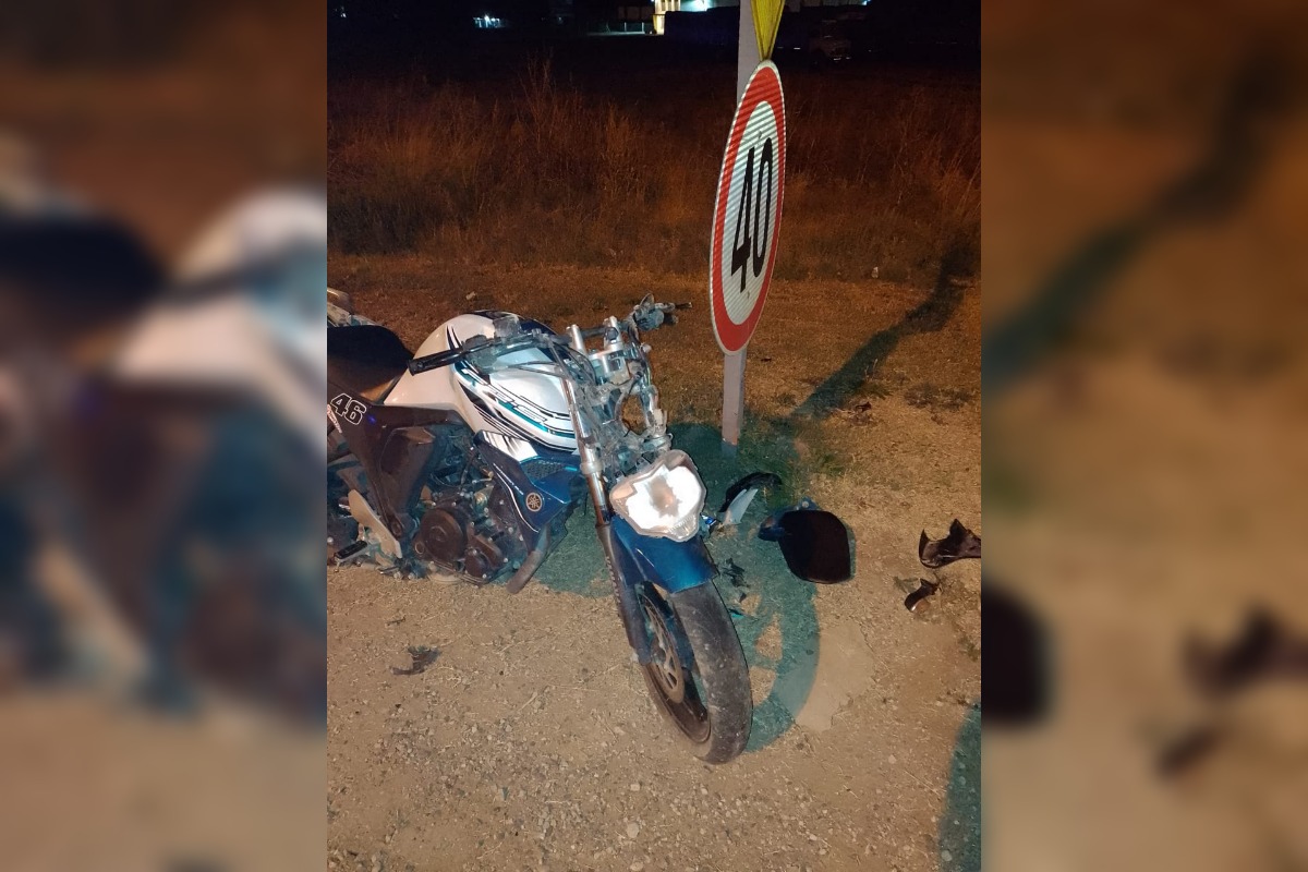 Motociclista accidentado y alcoholizado fue demorado por la policía