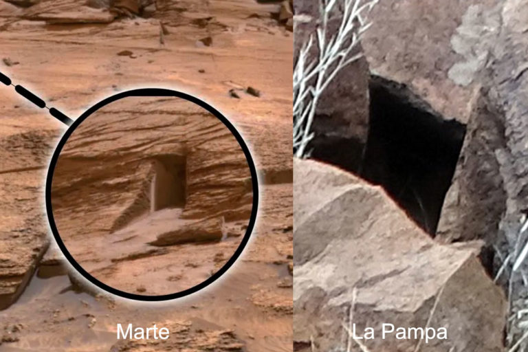 ¡Sorprendente! En La Pampa también hay ‘puertas’ como la hallada en Marte