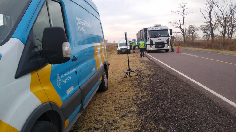 Múltiples controles de velocidad en rutas pampeanas