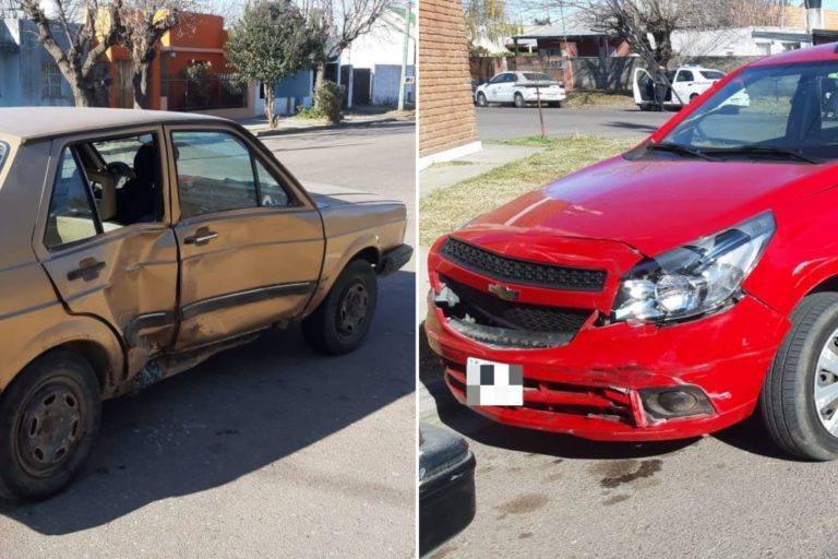 Fuerte choque en calle 23 y 34: No hubo heridos