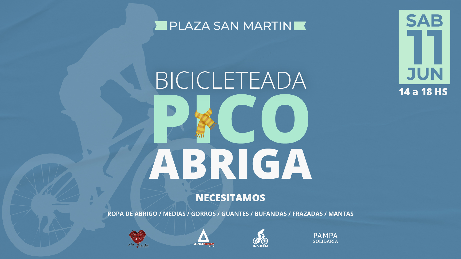 Actividad Solidaria el fin de semana, Bicicleteada “Pico Abriga”