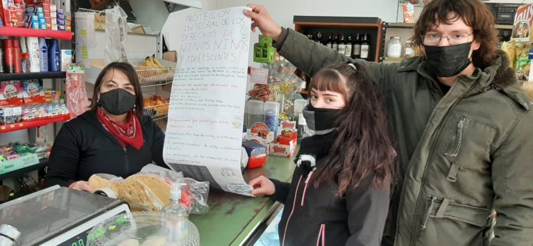 Alumnos de Trenel realizaron concientización sobre los derechos de los Niños, Niñas y Adolescentes