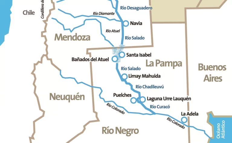 La Pampa rechazó el acuerdo por la presa El Baqueano en la cuenca del Desaguadero-Salado-Chadileuvú-Curacó