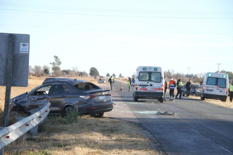 Choque y vuelco entre General Pico y Speluzzi: una persona fue trasladada por el SEM