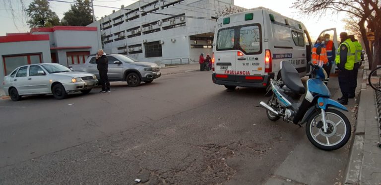 Choque en zona céntrica pero no hubo traslados al hospital