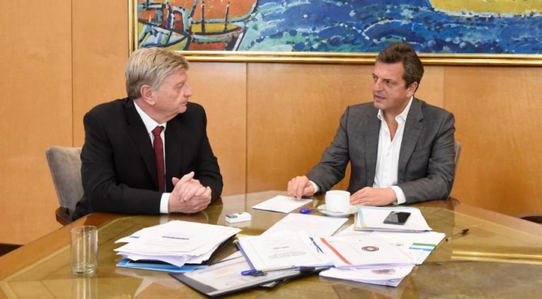 Ziliotto se reunió con el ministro Massa y hablaron sobre convertir planes sociales en empleo formal