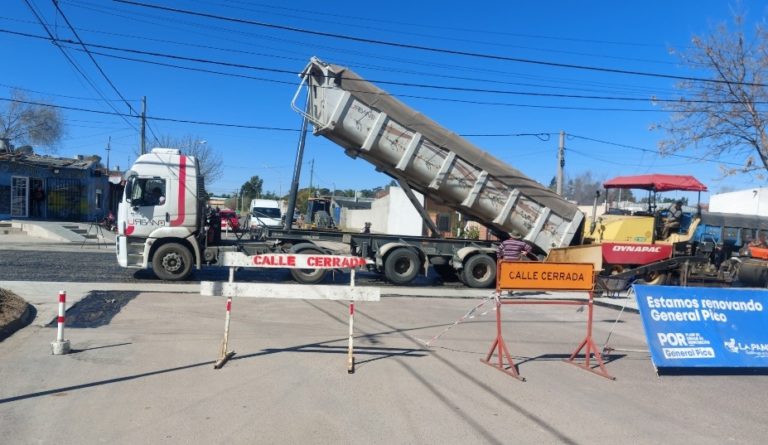 Avanzan las obras de asfalto: Mirá el cronograma de cortes de calle para esta semana en General Pico