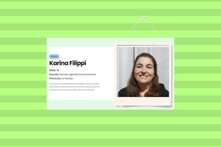 La docente Karina Filippi, finalista de “Docentes que Inspiran”: “No sé si me considero una docente inspiradora, pero sí motivadora”