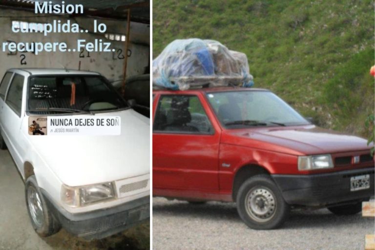 Familia piquense recuperó su auto que había sido robado en Córdoba ¡hace casi exactamente un año!: “Dentro de todo está entero, si no insistíamos lo iban a desguazar”