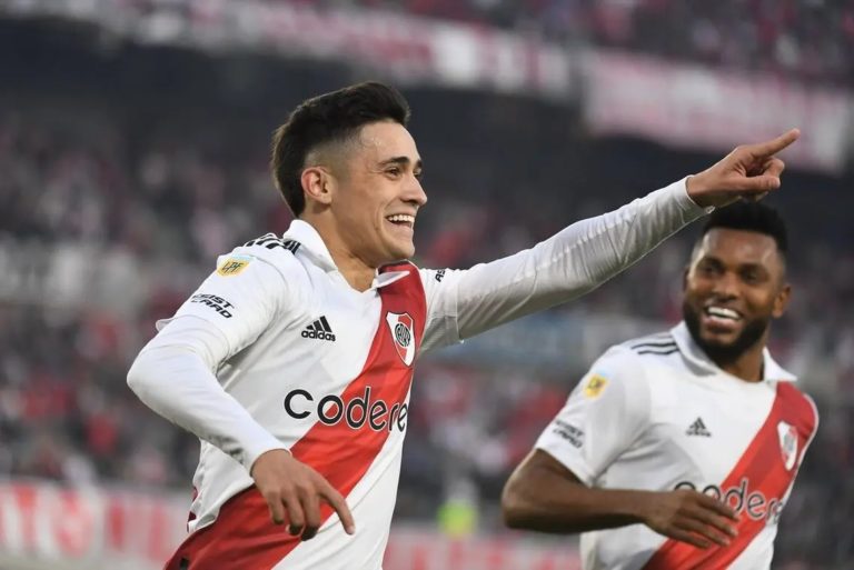 Pablo Solari sigue convirtiendo y es una de las grandes figuras de River: “Marcar en este estadio es algo hermoso”