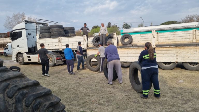 Conocé cómo se reciclan los neumáticos fuera de uso en General Pico: “Es un increíble trabajo entre varias empresas, instituciones y localidades”