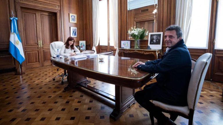 Cristina Kirchner recibió en su despacho a Sergio Massa