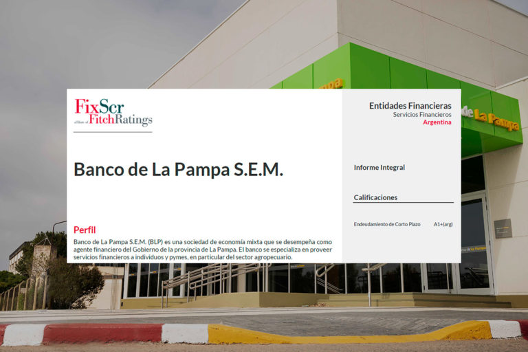 Otra evaluación positiva para el Banco de La Pampa: buena calidad de cartera y estable estructura de fondeo