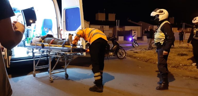 Choque dejó un motociclista hospitalizado en las primeras horas de la madrugada