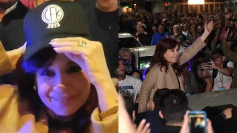 Cristina Kirchner se puso una gorra que decía “CFK 2023”