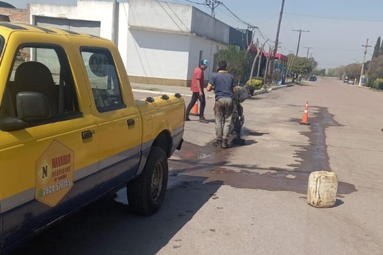 Comenzaron los trabajos previos a la pavimentación en Metileo
