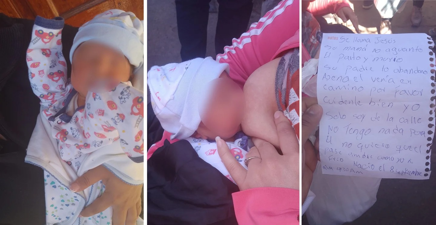 Abandonaron un bebé recién nacido en una bolsa junto a una estremecedora nota en Lomas de Zamora: “Soy de la calle y no tengo nada”