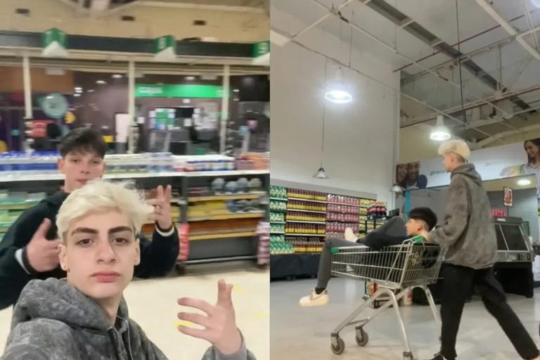 Se escondieron en una góndola de supermercado y pasaron la noche ahí: qué hicieron y cómo terminaron en la policía