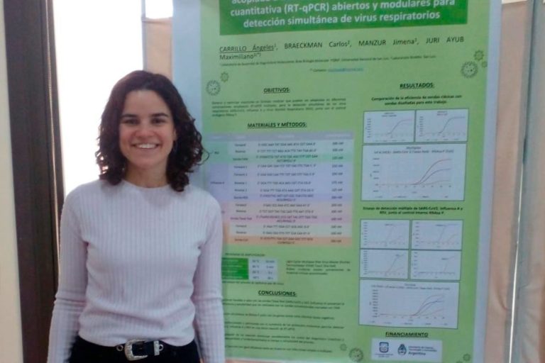 ¡ORGULLO PIQUENSE!: La joven Ángeles Carrillo es parte del diseño de una novedosa herramienta que detecta tres tipos de virus respiratorios