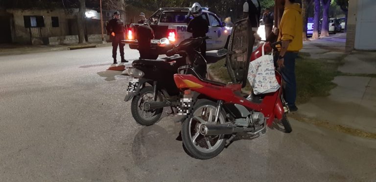 Choque entre motos en calle 25 y 36: No hubo lesionados