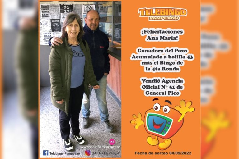 Una pareja piquense ganó $1.800.000 pesos en el Telebingo Pampeano