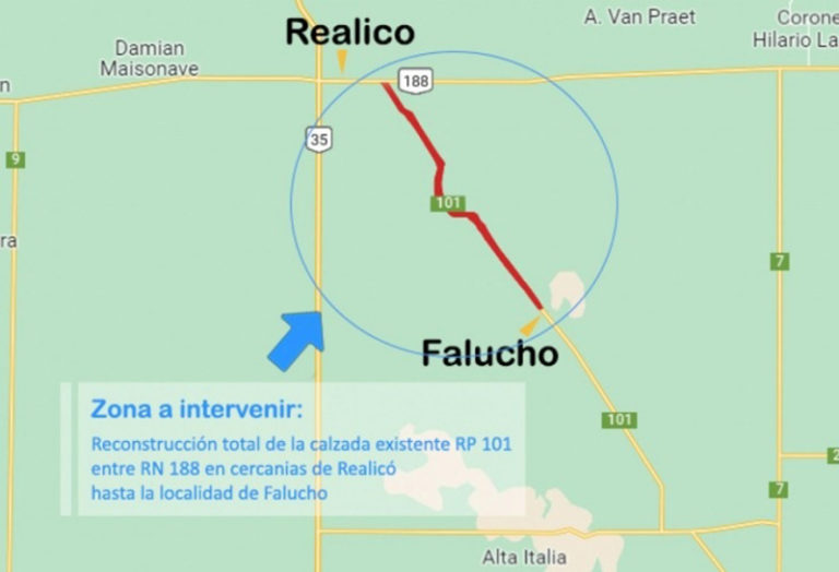 El 1 de noviembre se licitará un refuerzo estructural de la Ruta 101 en Falucho