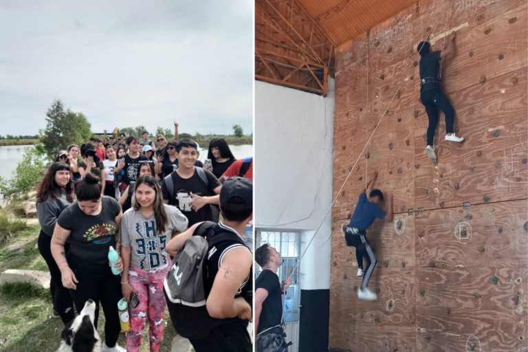 Proyecto “Arco Iris”: Más de 100 alumnos y profesores de distintas localidades participan de un importante campamento en la base campamentil de la Laguna