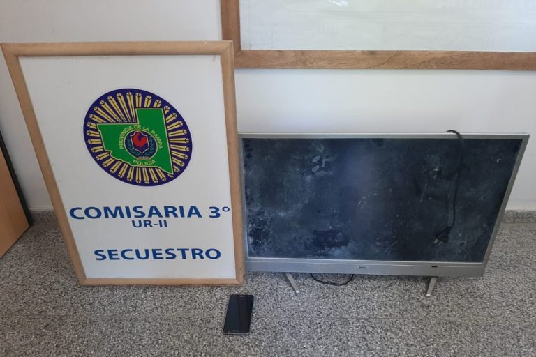 Detuvieron a delincuente que robó un televisor, un celular y otros elementos en barrio Malvinas: En los hechos estuvieron implicados 4 menores