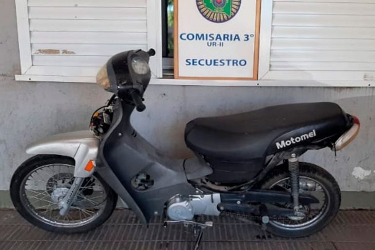 Recuperaron en Hilario Lagos la moto que le robaron a una mujer en General Pico