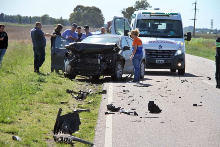 Choque en ruta provincial 4 a unos 5 km de General Pico: no hay personas lesionadas