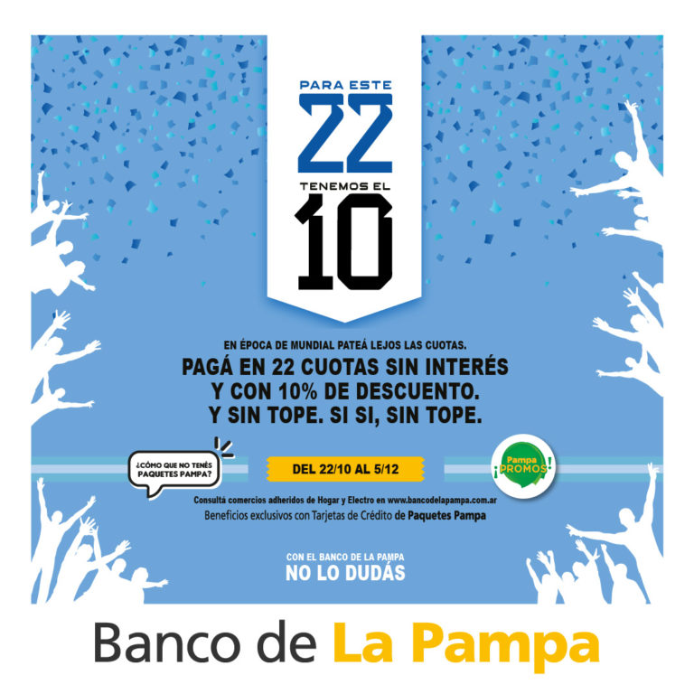 La promo de 22 cuotas sin interés del Banco de La Pampa quintuplicó las ventas
