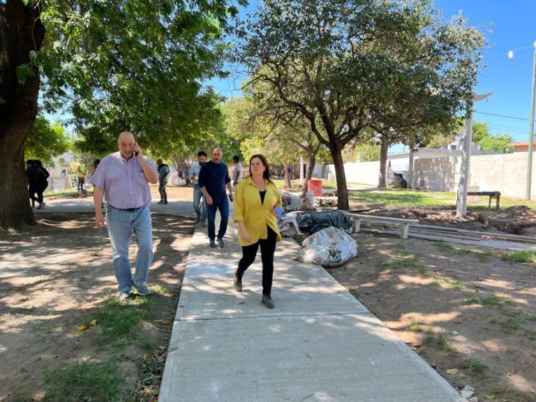 Avanzan las obras de la plaza 0880, planificada para piquenses de todas las edades