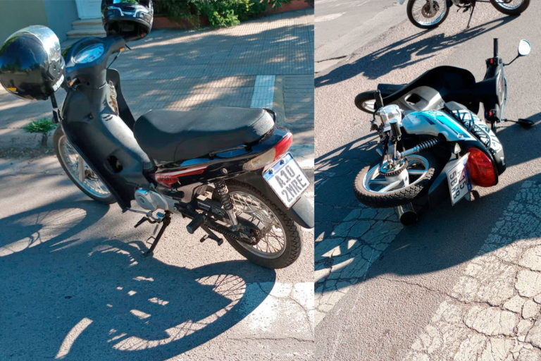 Choque de motos dejó una persona hospitalizada
