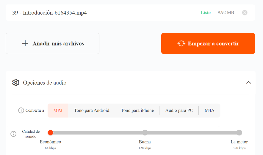 Mejores convertidores de audio a MP3 en línea