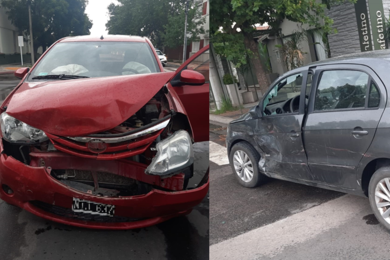 Choque entre autos en Avenida San Martín deja a conductora herida