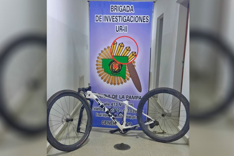 La Brigada de Investigaciones recuperó completa la bicicleta de alta gama valuada en más de 3 millones de pesos